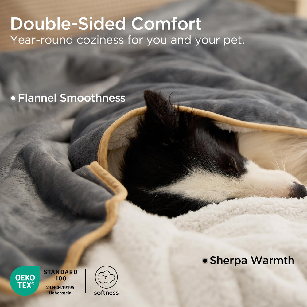 Bedsure flanelle douce montrant toucher agréable pour animaux