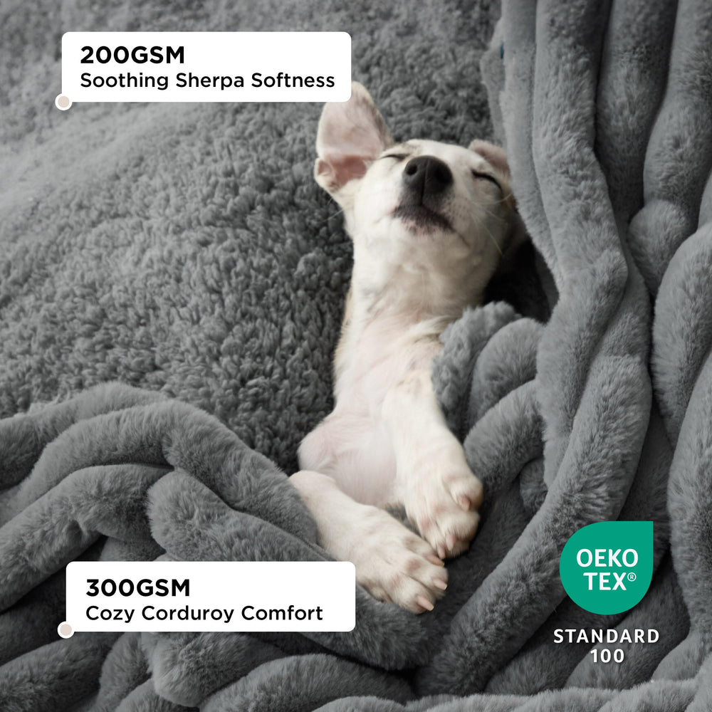 Bedsure gros plan sherpa mettant en valeur la douceur pour cocooning