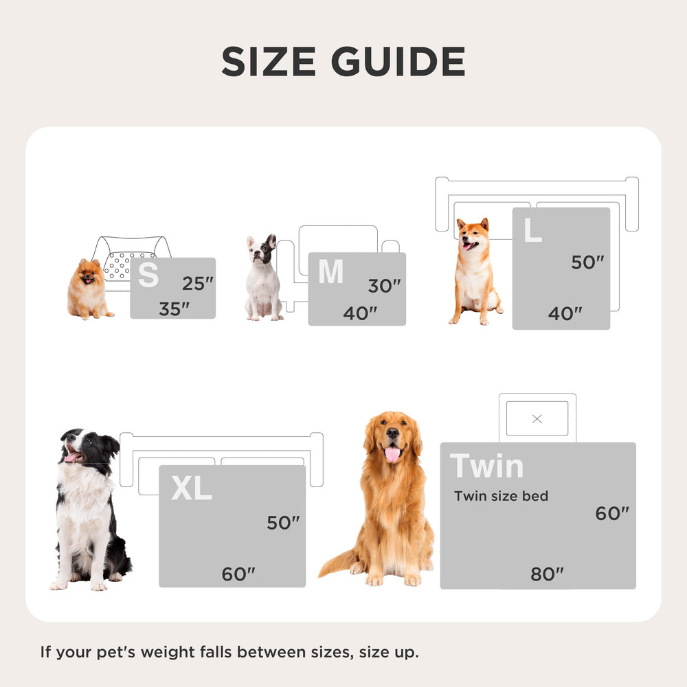 Bedsure comparaison taille sur chaise illustrant dimensions 40x50