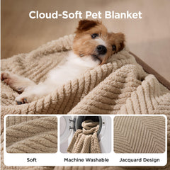 Bedsure gros plan sur la texture polaire 300GSM pour confort apaisant
