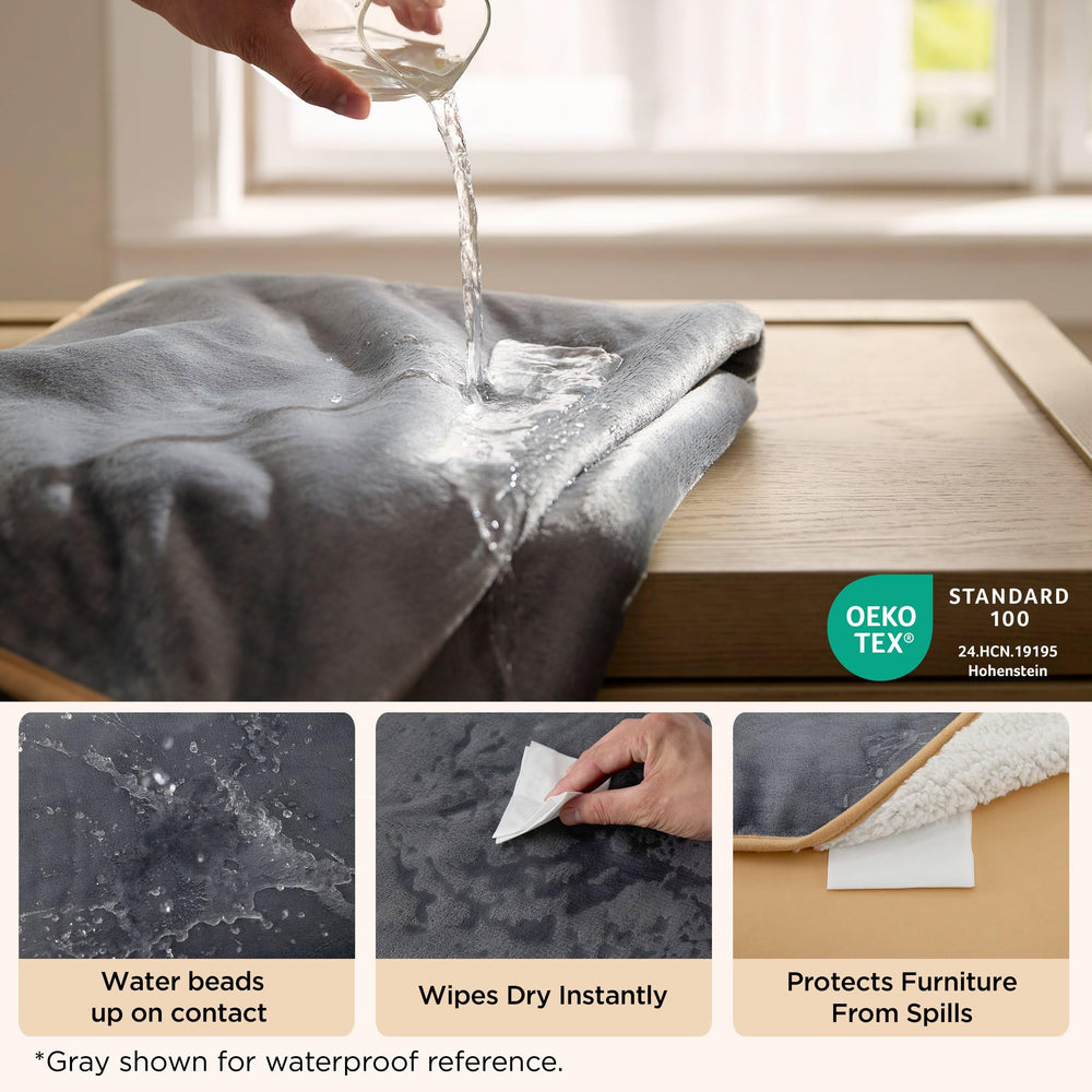 Bedsure gros plan sherpa moelleux pour chaleur et douceur
