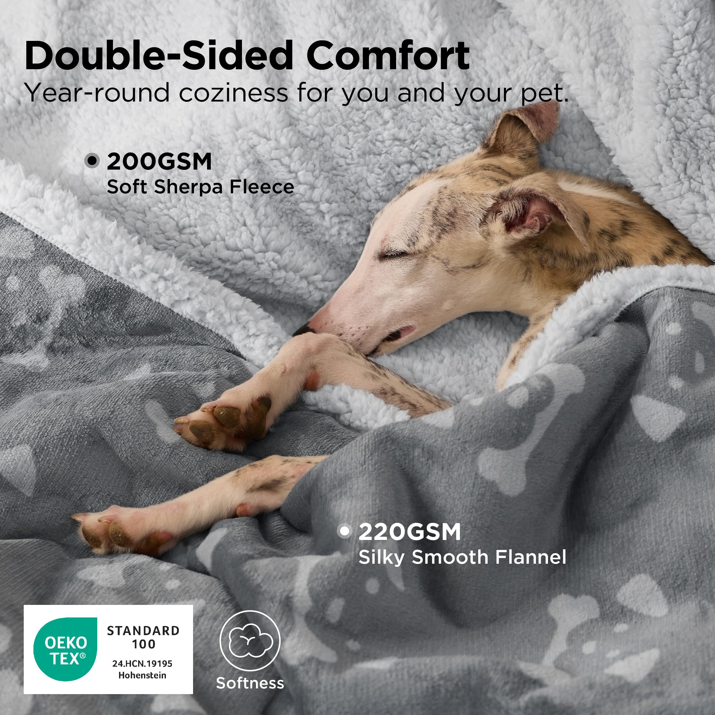 Bedsure gros plan sherpa moelleux pour chaleur et confort
