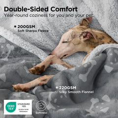Bedsure gros plan sherpa moelleux pour chaleur et confort