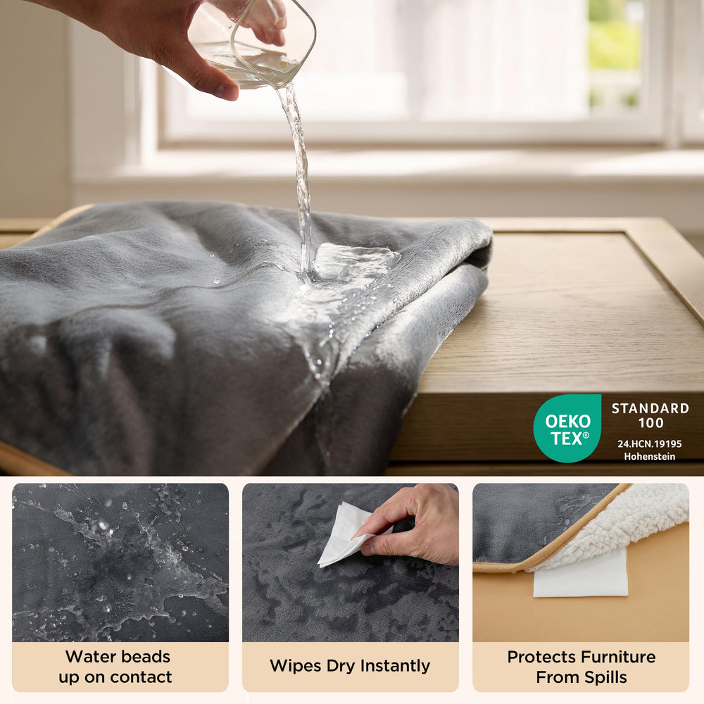Bedsure gros plan sherpa très doux pour chaleur et confort