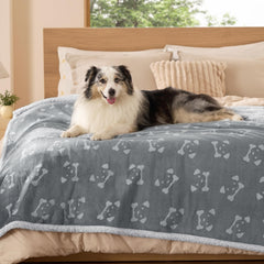 Bedsure couverture Anchor Gray face avant, protection élégante pour lit