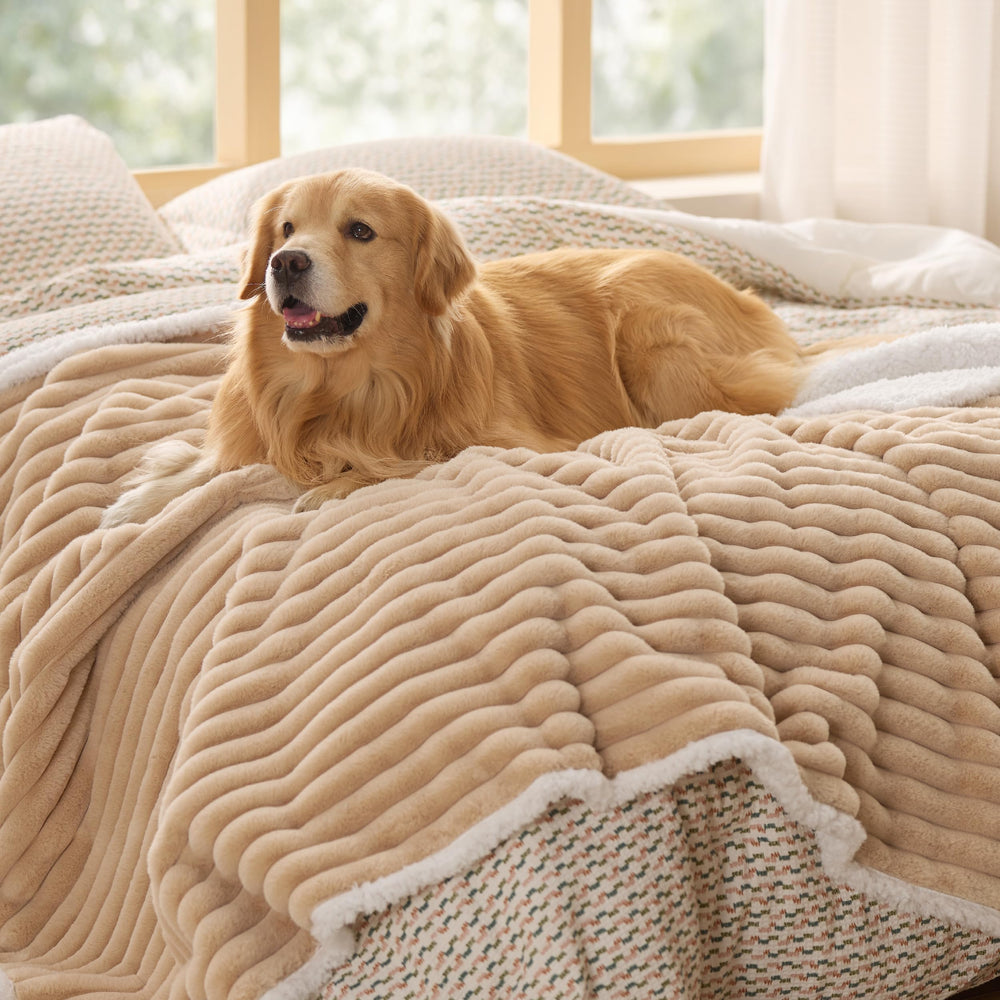 Bedsure détail des coutures renforcées garantissant durabilité