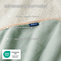 Bedsure gros plan flanelle surface douce facile à entretenir