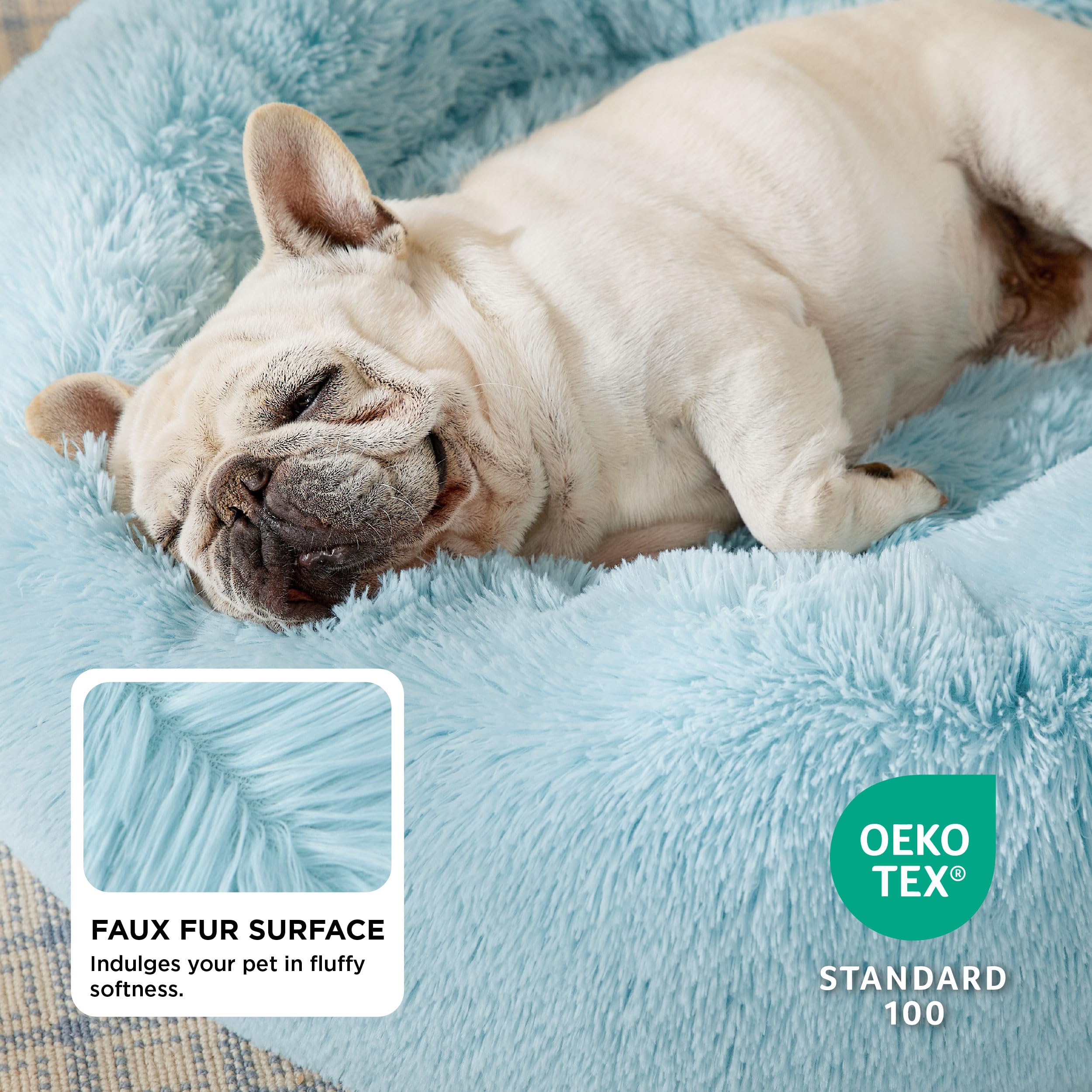 Bedsure gros plan fausse fourrure douce pour sommeil relaxant