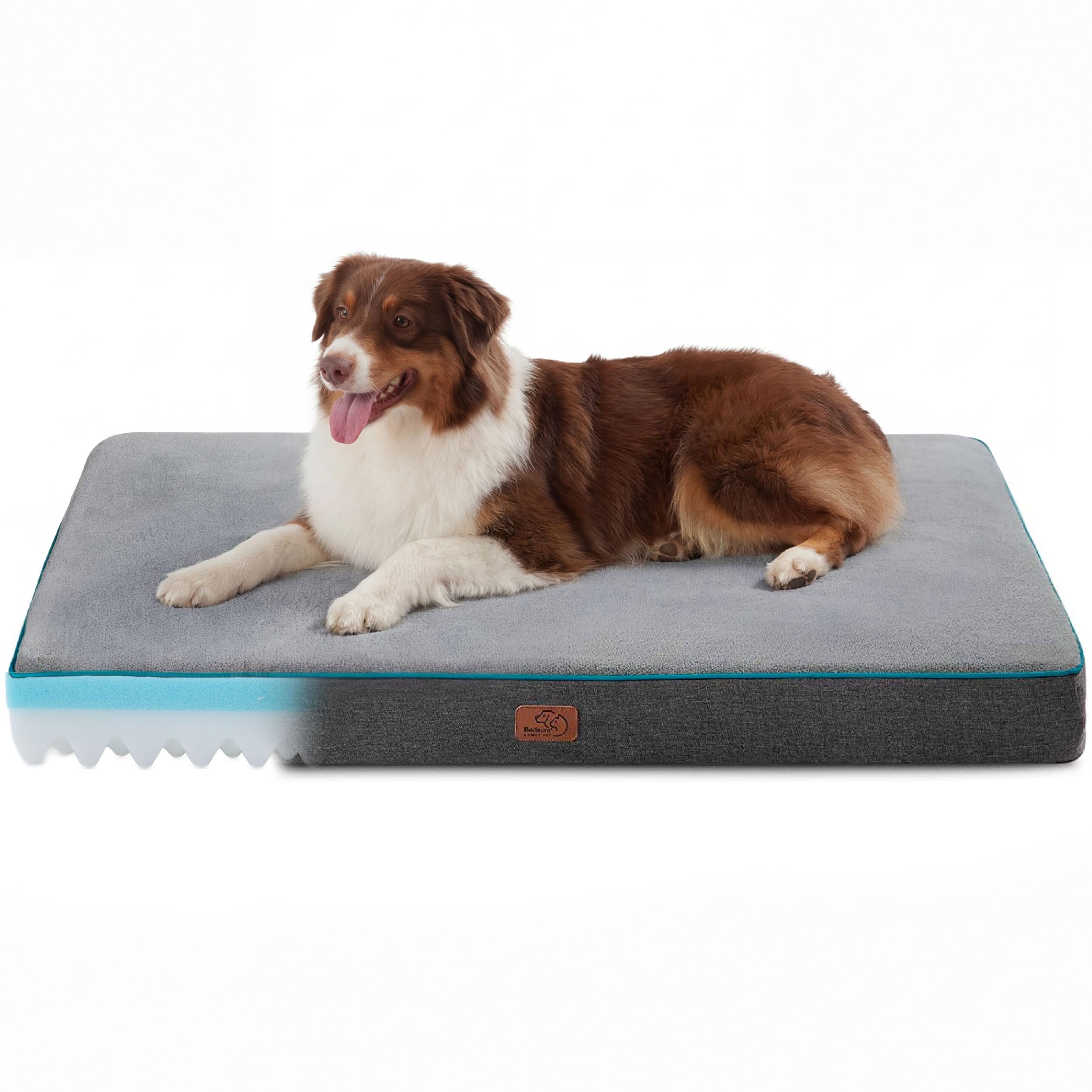 Bedsure lit orthopédique face avant montrant design discret et confort
