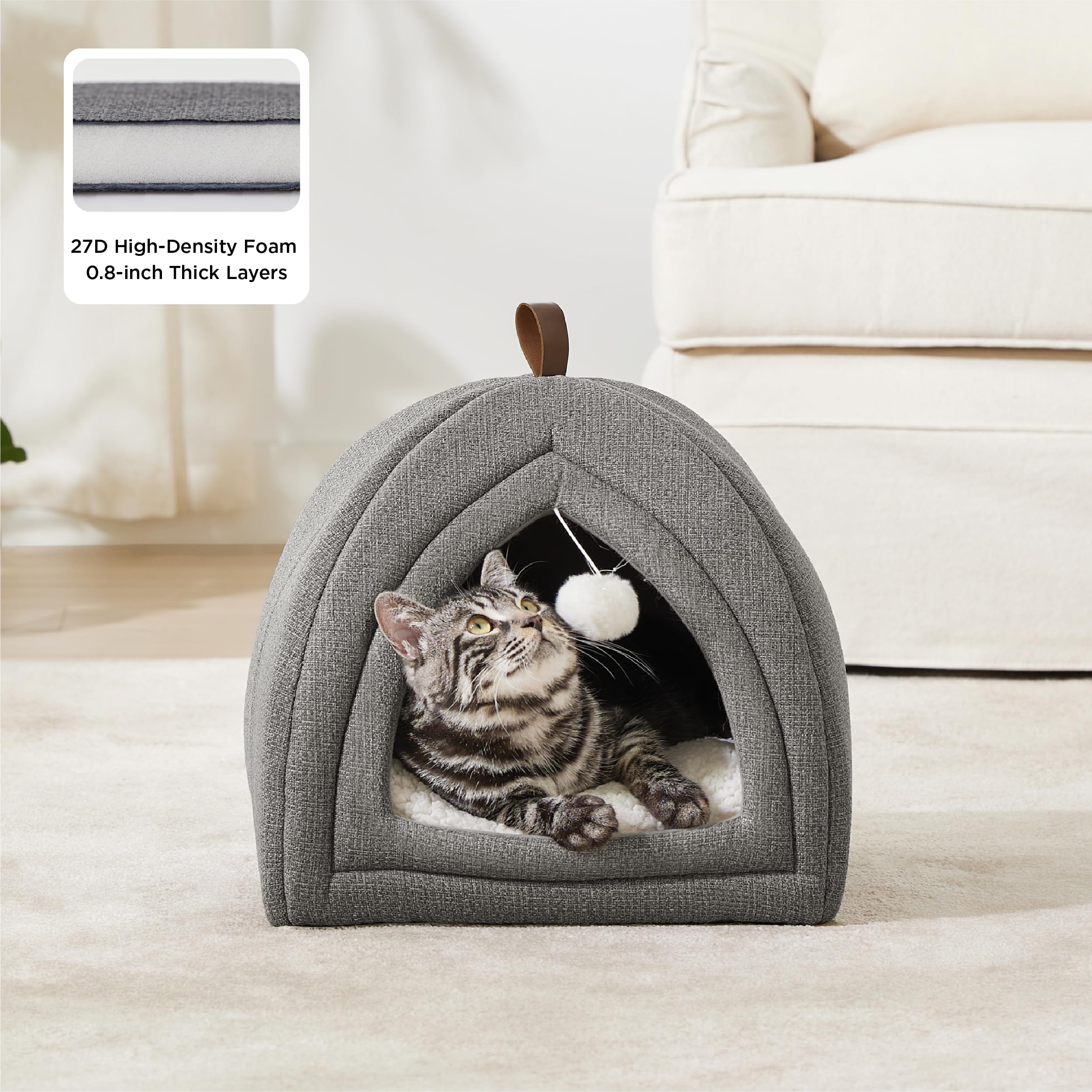 Bedsure gros plan Sherpa et faux-linen pour chaleur et douceur