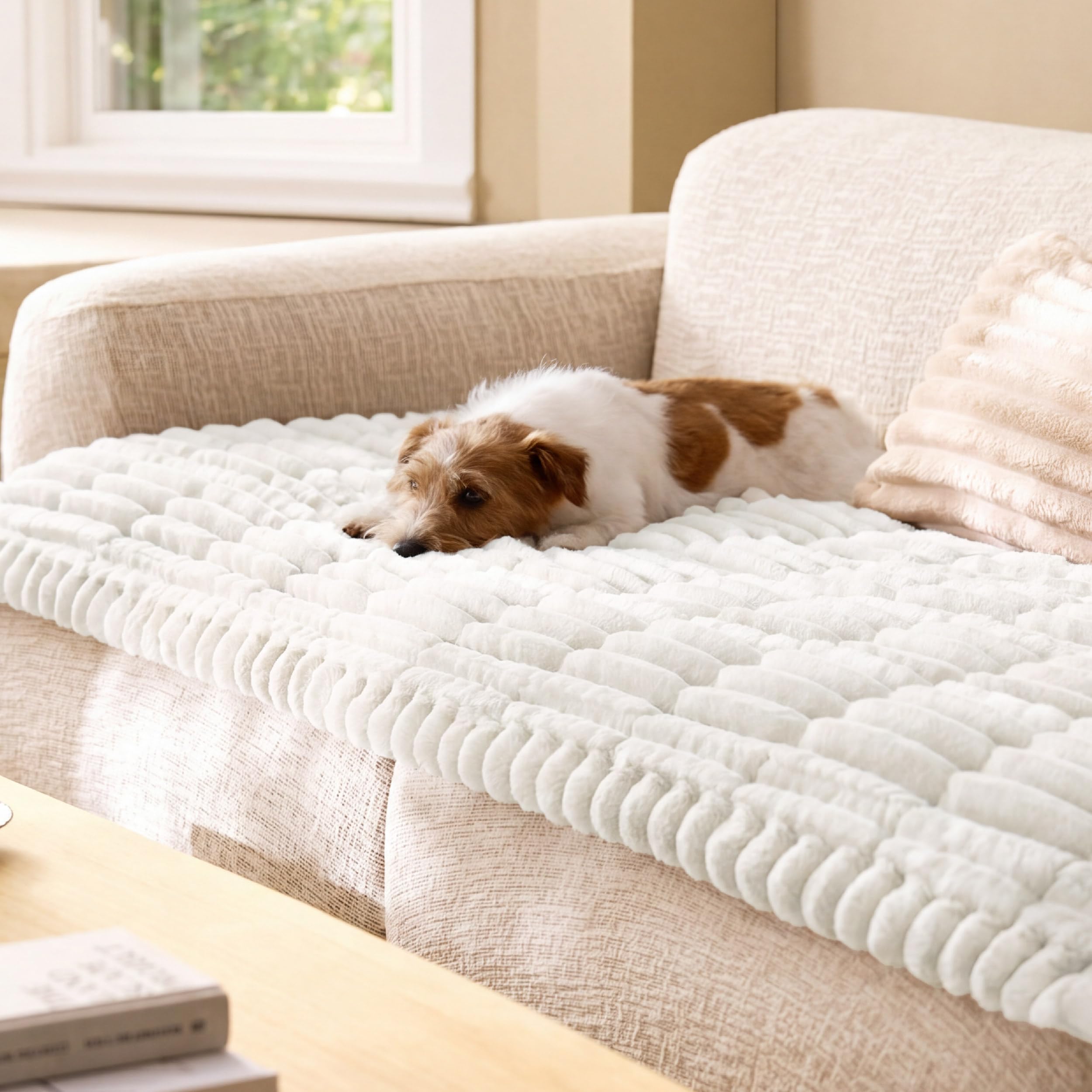 Bedsure housse face avant montrant protection et confort