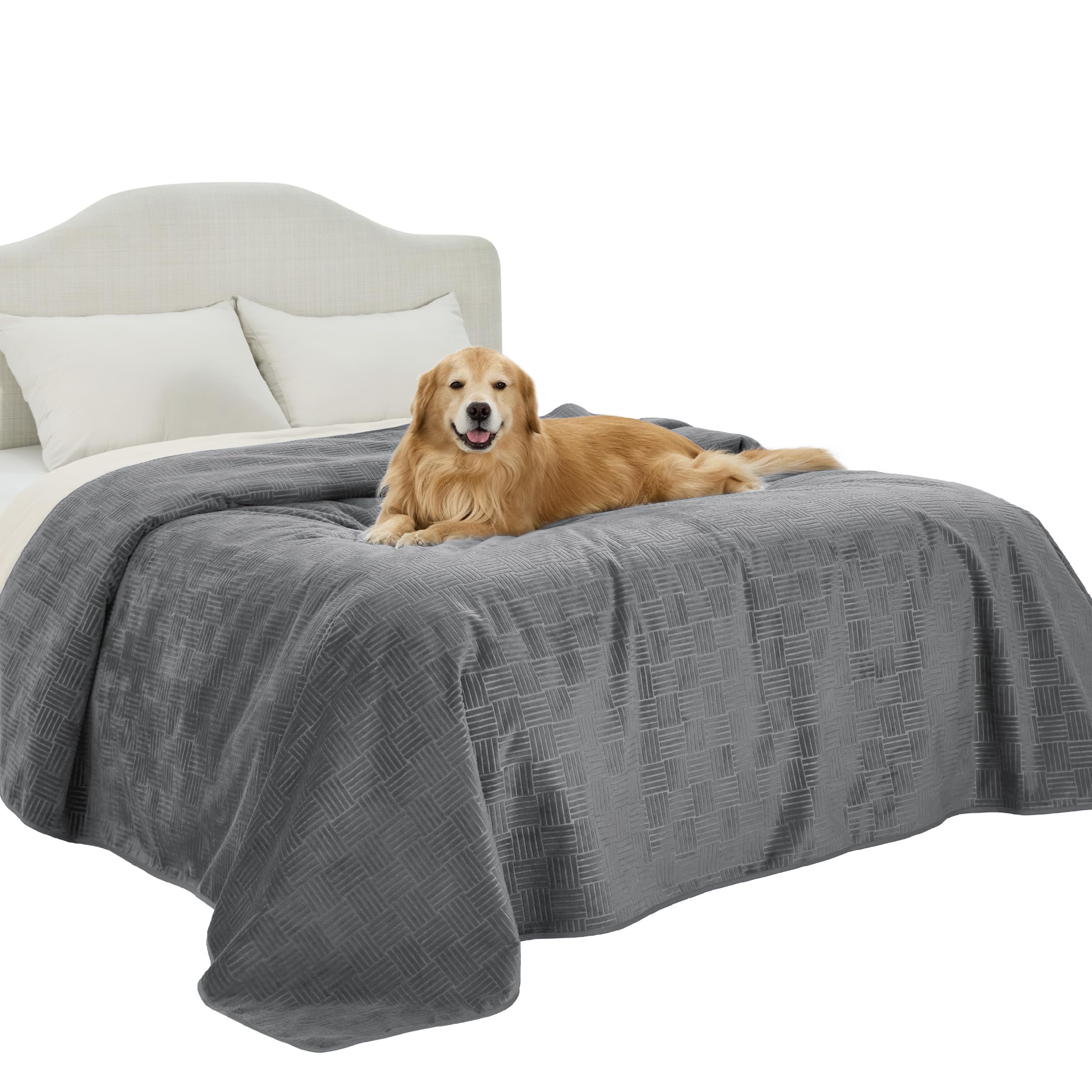 Bedsure housse face avant protégeant lit, look soigné confortable