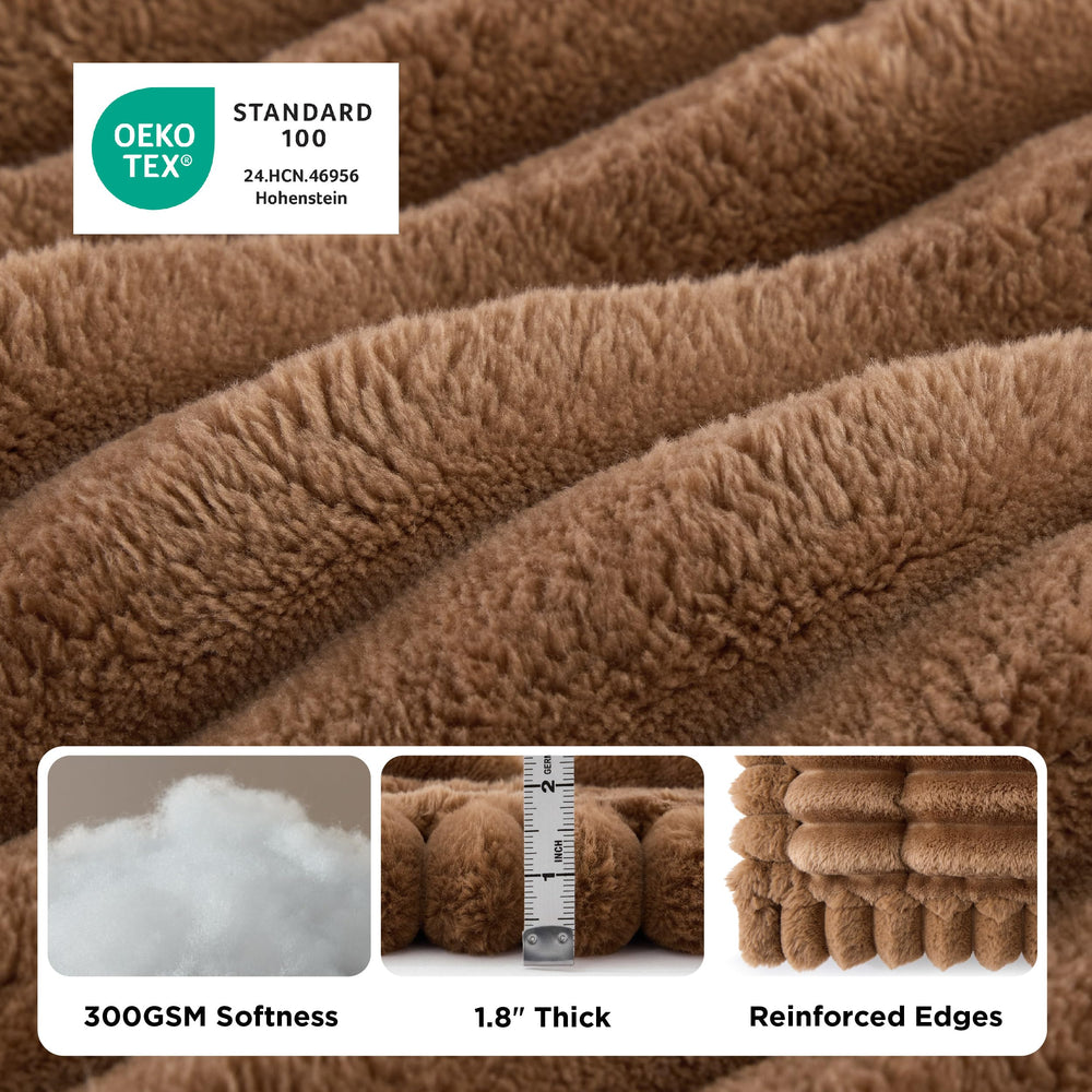 Bedsure détail du rembourrage 300GSM assurant coussin moelleux