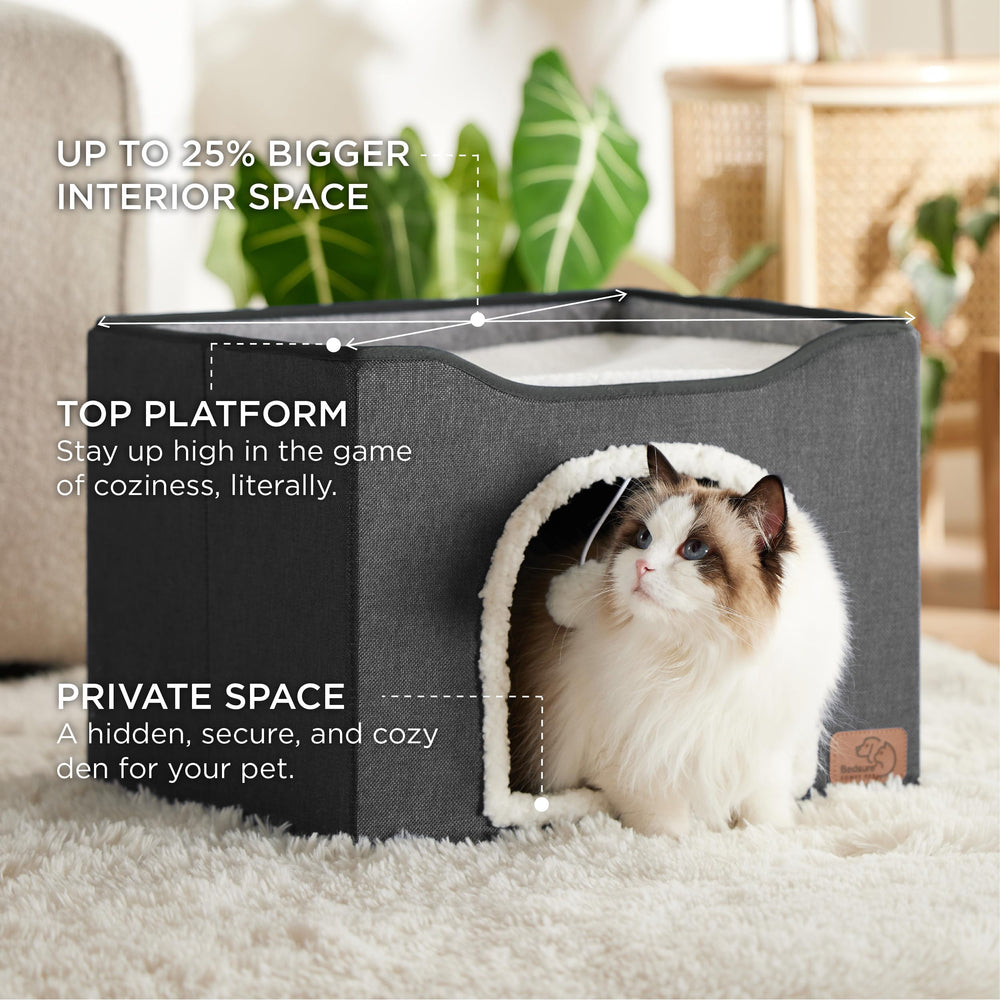 Bedsure coussin sur la plateforme supérieure offrant espace d'observation et détente