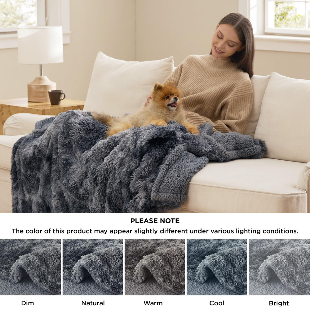 Bedsure couverture 50×60 présentée à côté d'une chaise pour échelle