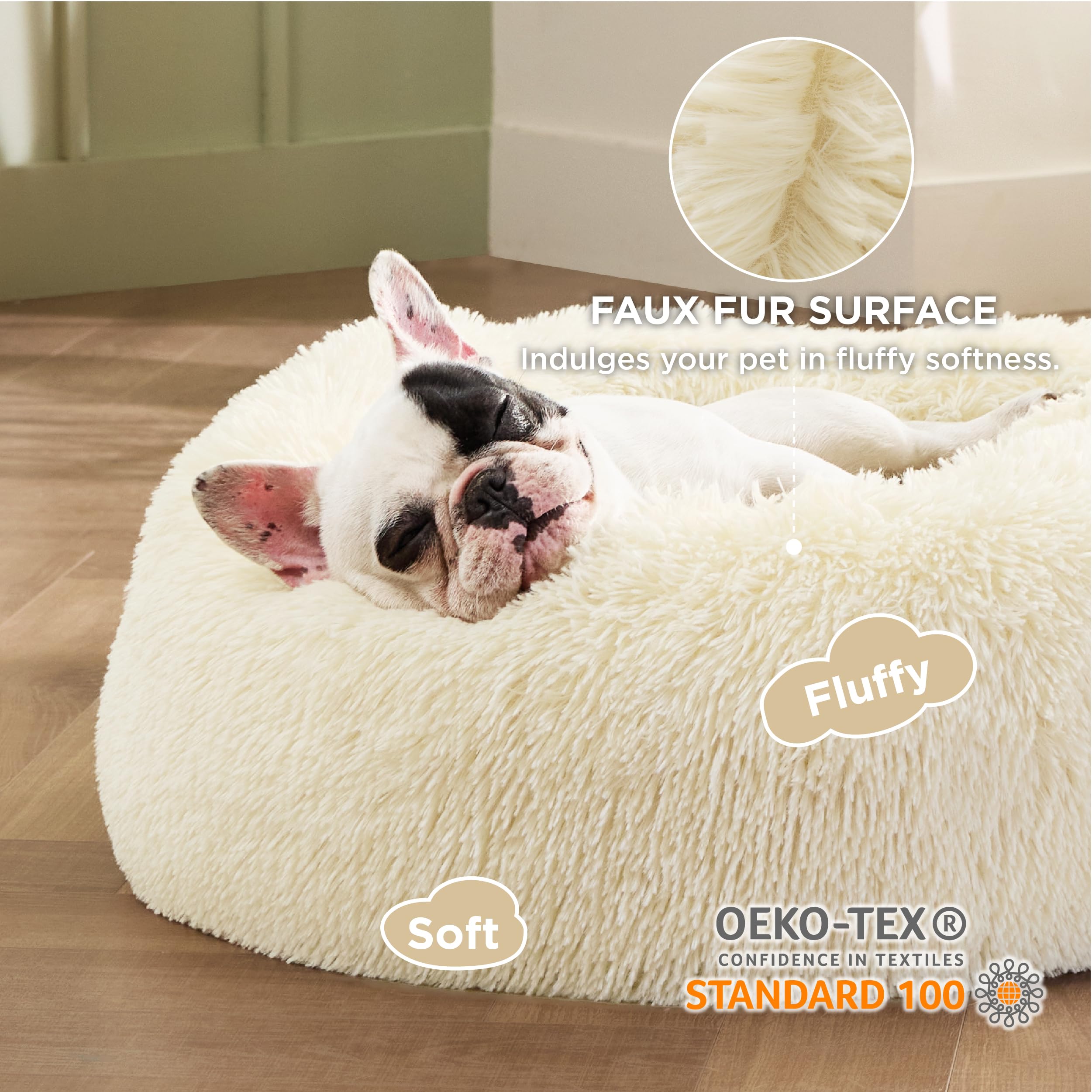 Bedsure gros plan fourrure synthétique, texture douce pour repos