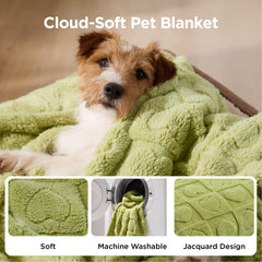 Bedsure gros plan sur la texture jacquard montrant douceur apaisante