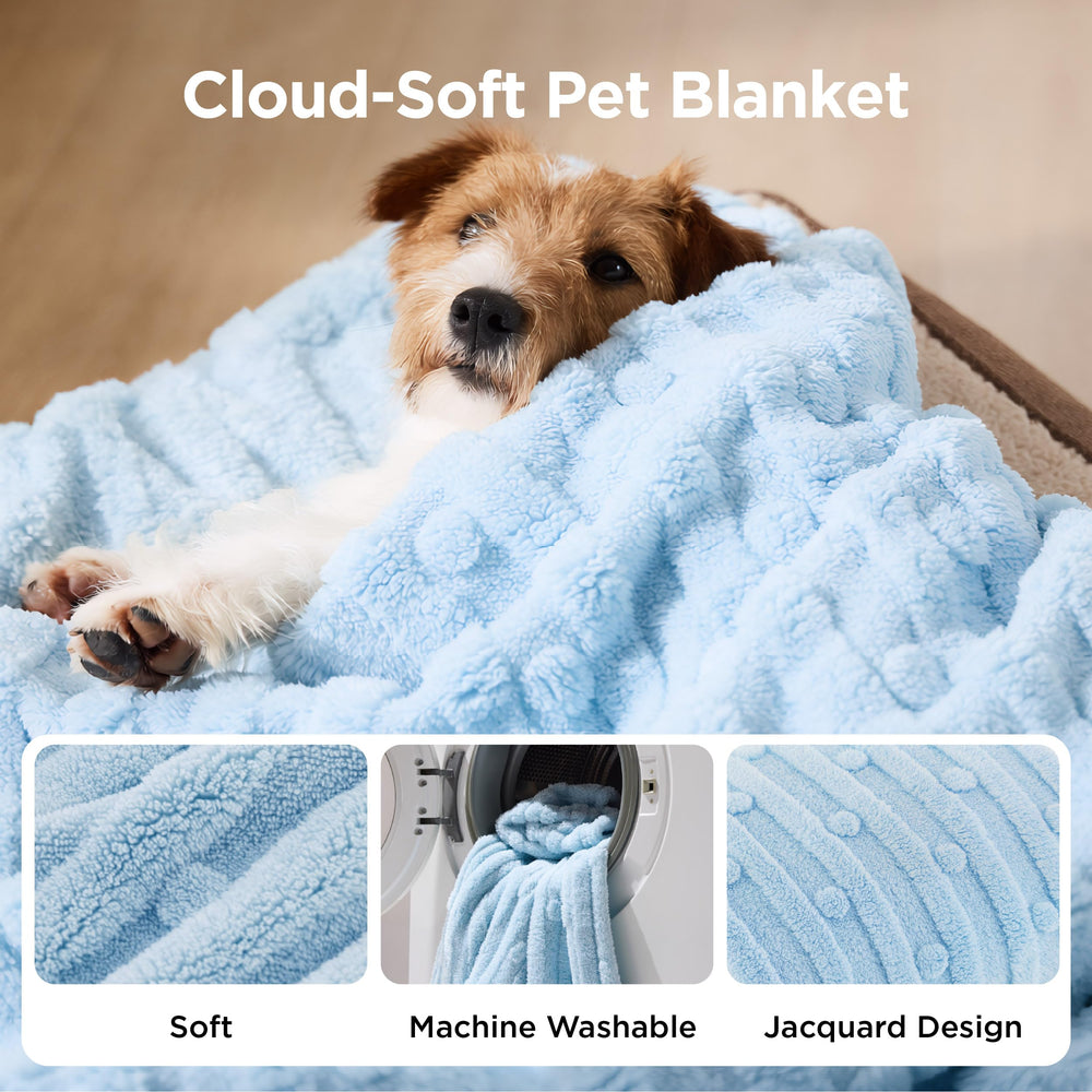 Bedsure gros plan jacquard 3D montrant texture douce et durable