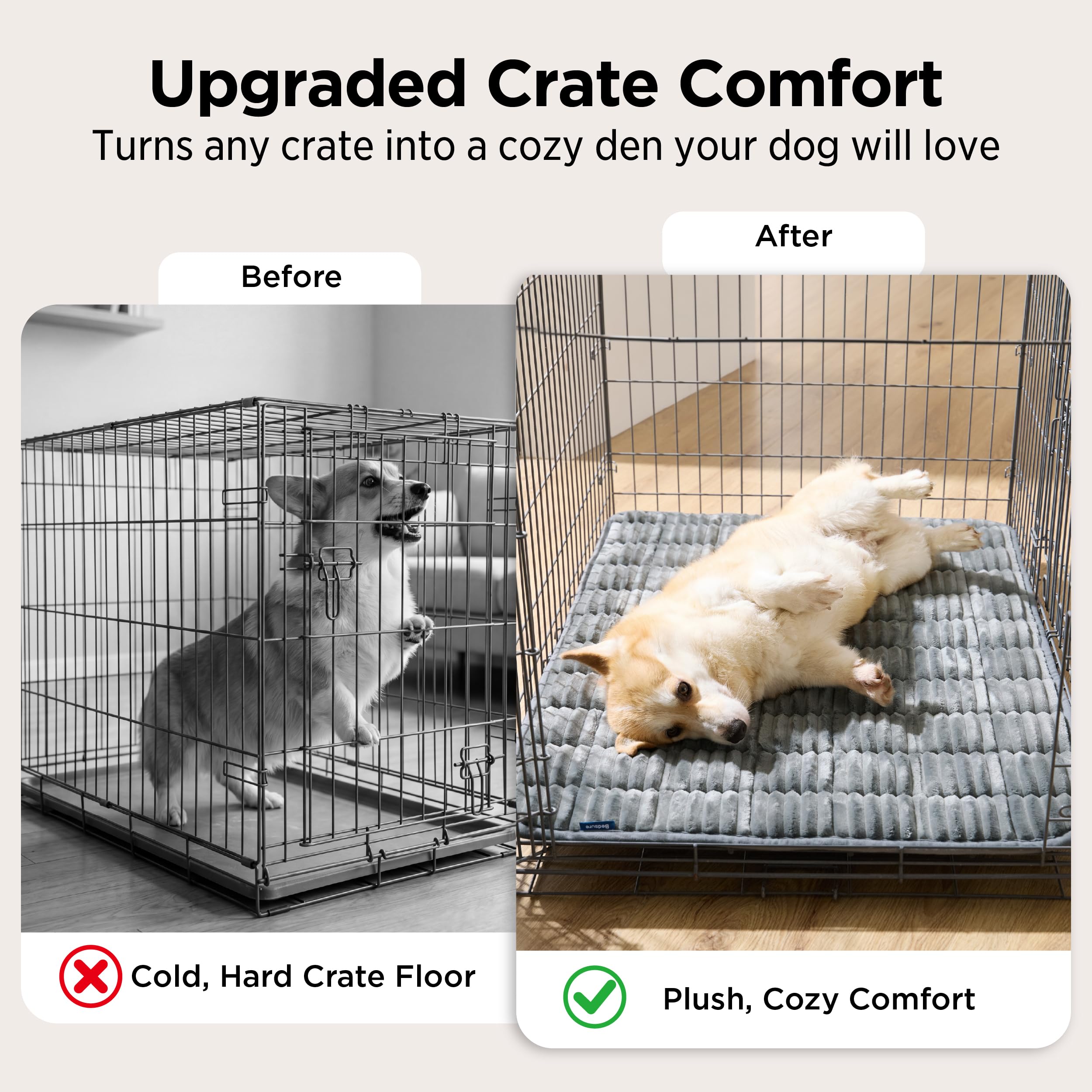 Bedsure gros plan texture corduroy, aspect moderne et doux