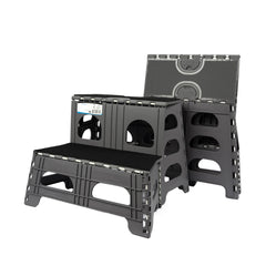 Bee Neat vue avant de l'escabeau pliable montrant stabilité et design compact