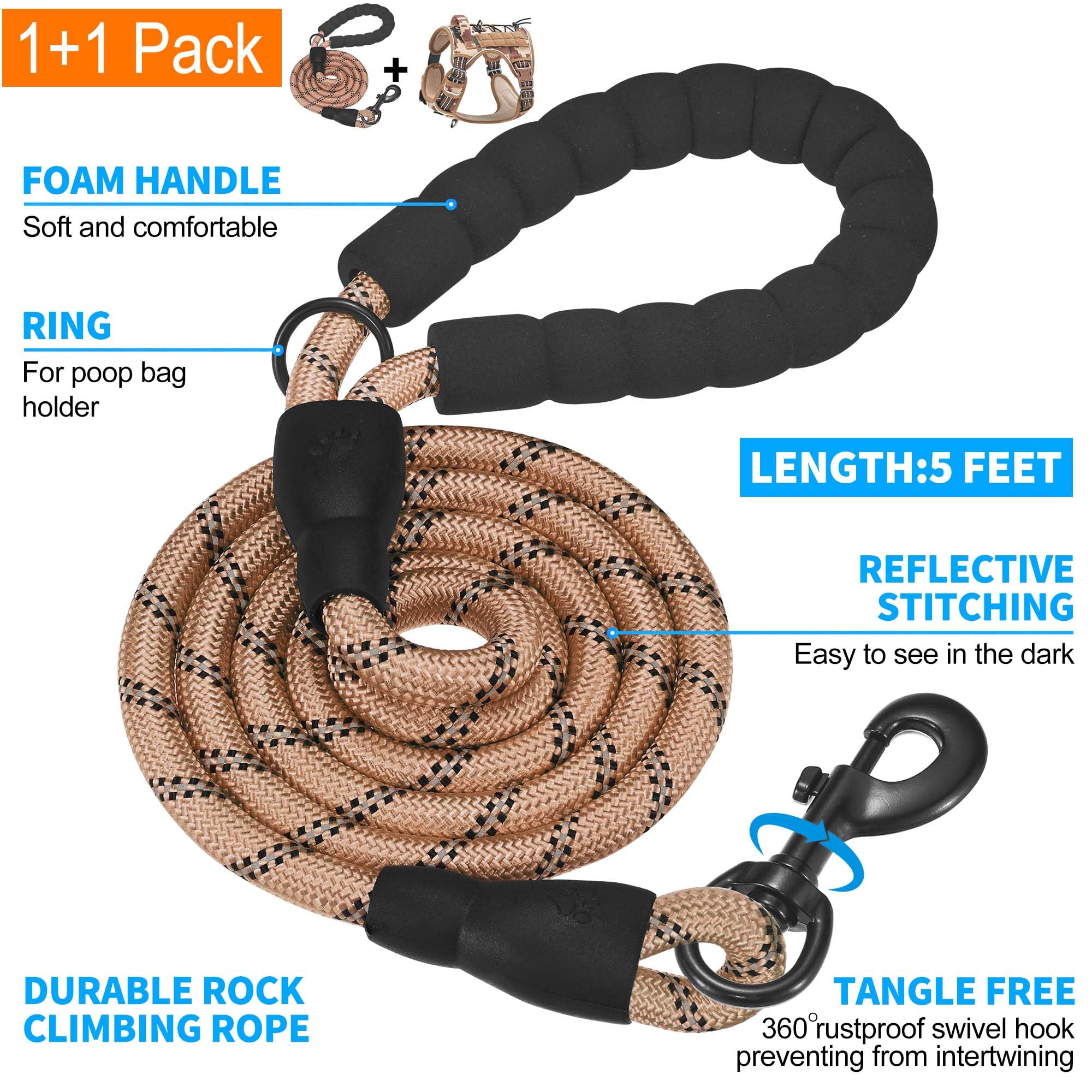 Beebiepet harnais en randonnée sur chien X‑Large illustrant durabilité en extérieur