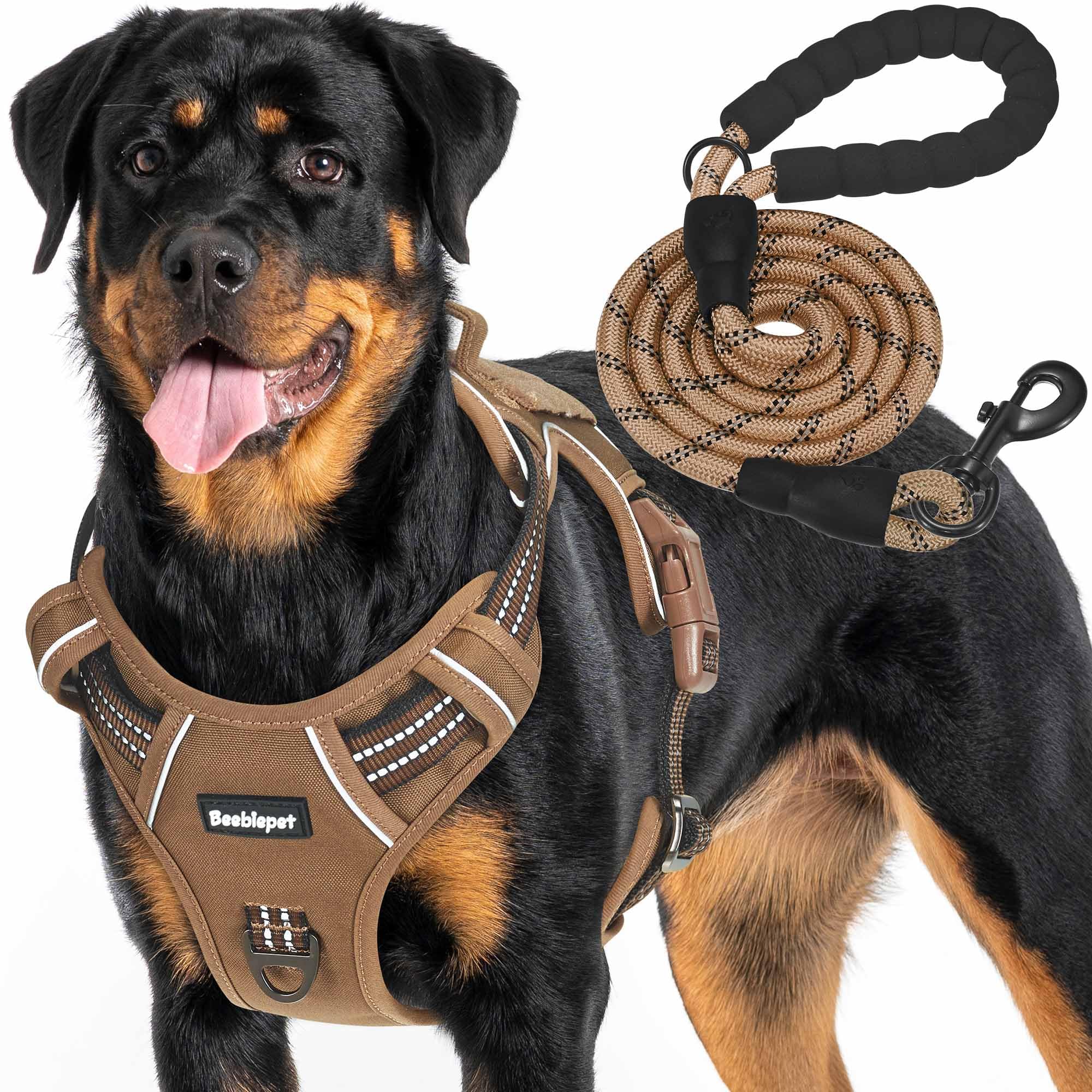 Beebiepet harnais face avant montrant robustesse et maintien