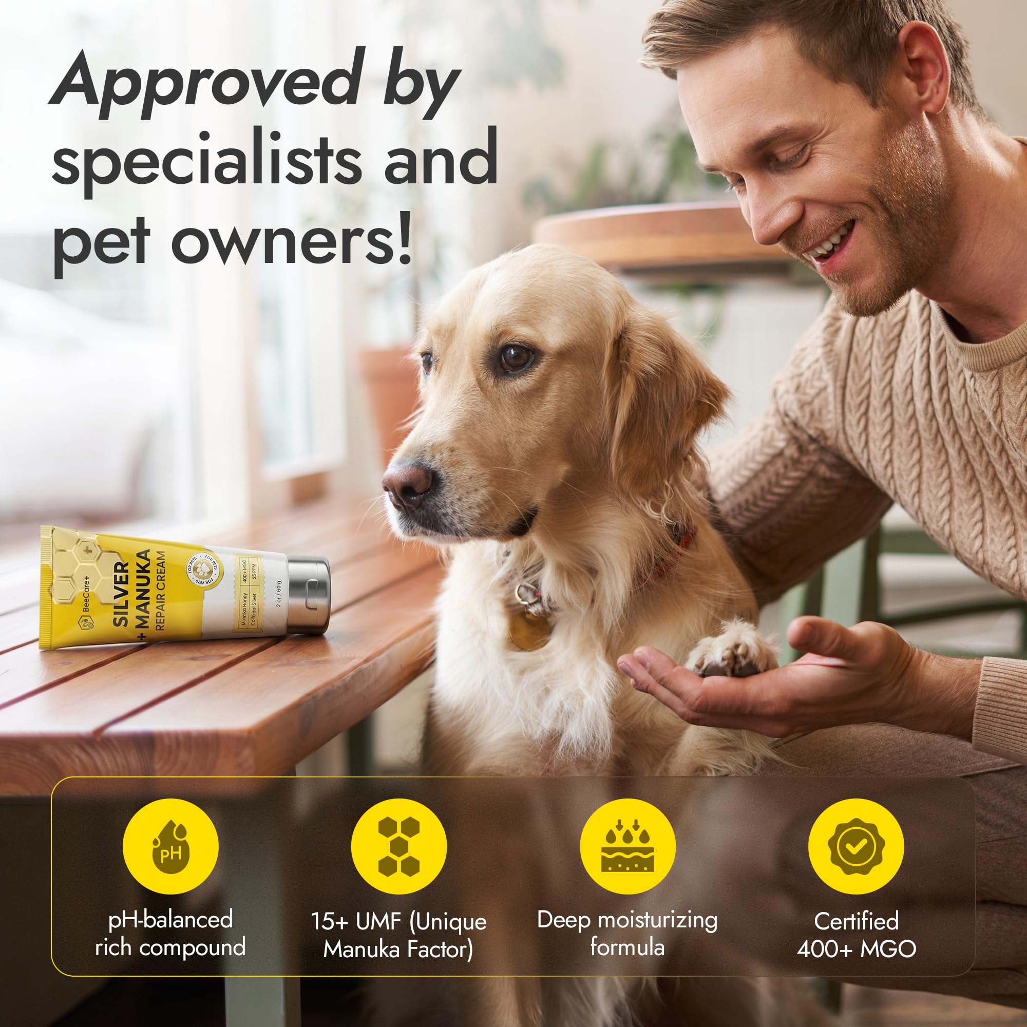 BeeCare+ comparaison taille montrant format pratique 57 g