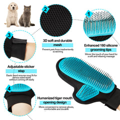 Beenefits gant de toilettage vu de face, ergonomie et maintien confortables