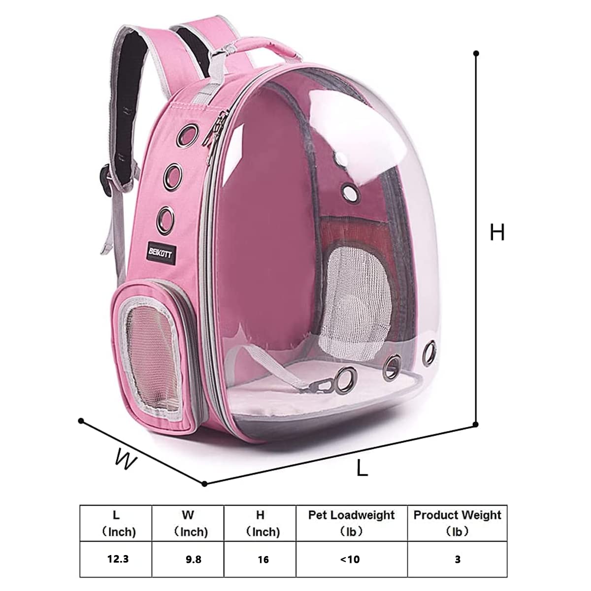 BEIKOTT personne portant sac à dos confort ergonomique en promenade