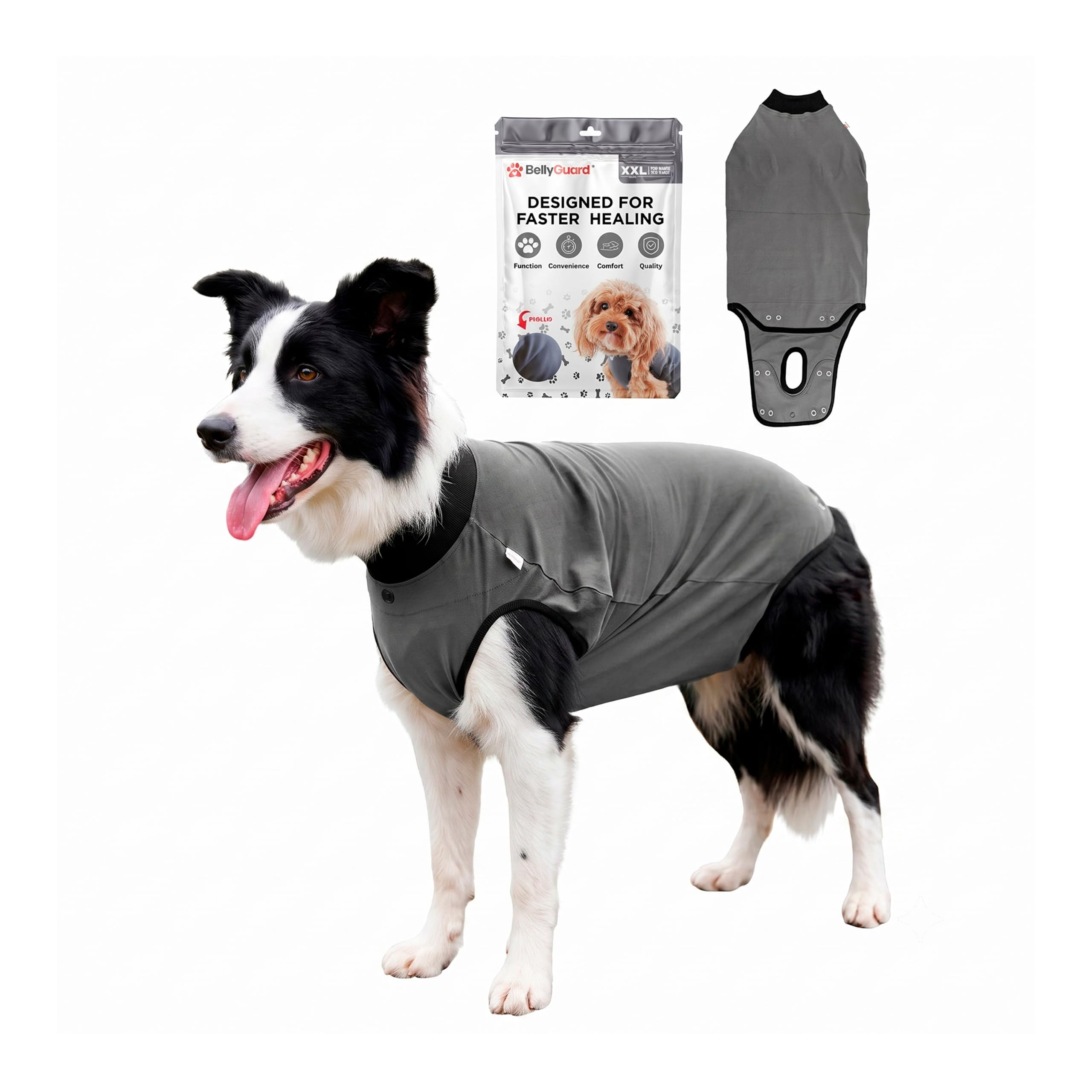 BellyGuard vue avant du produit montrant protection confortable