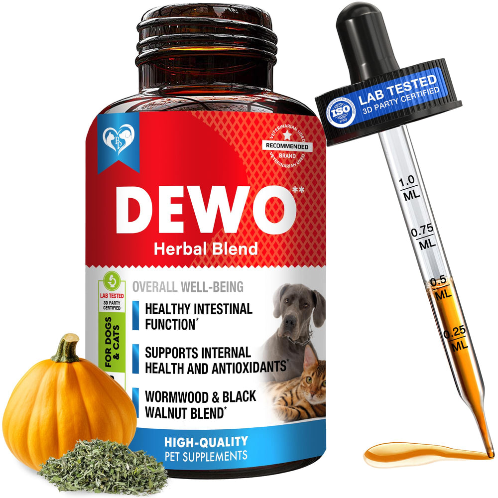 Beloved Pets flacon face avant montrant l’étiquette, pratique pour dosage quotidien