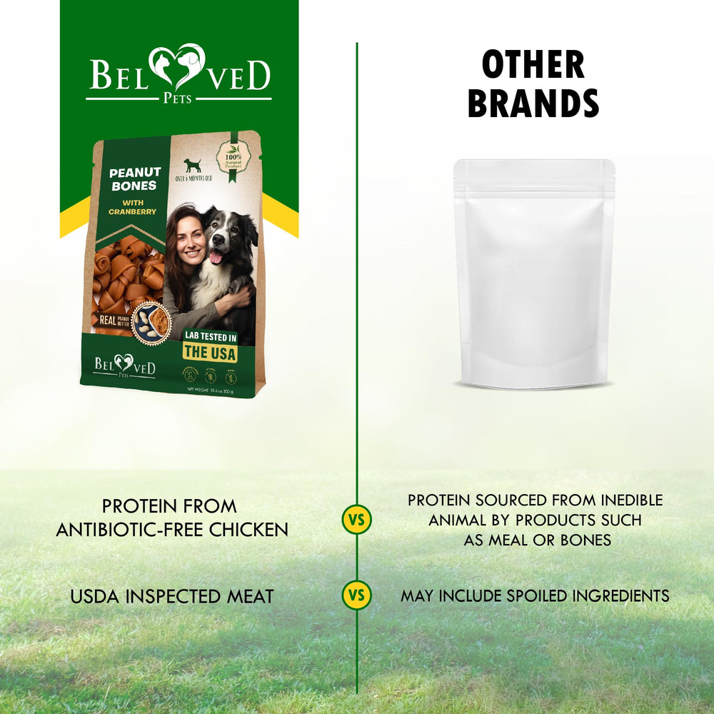 Beloved Pets canneberge et beurre de cacahuète ingrédients naturels et saveur