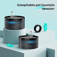 BEMOONY gros plan mousse filtrante retenant poils pour eau plus propre