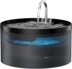 BEMOONY vue avant de la fontaine montrant le flux d'eau, favorise hydratation