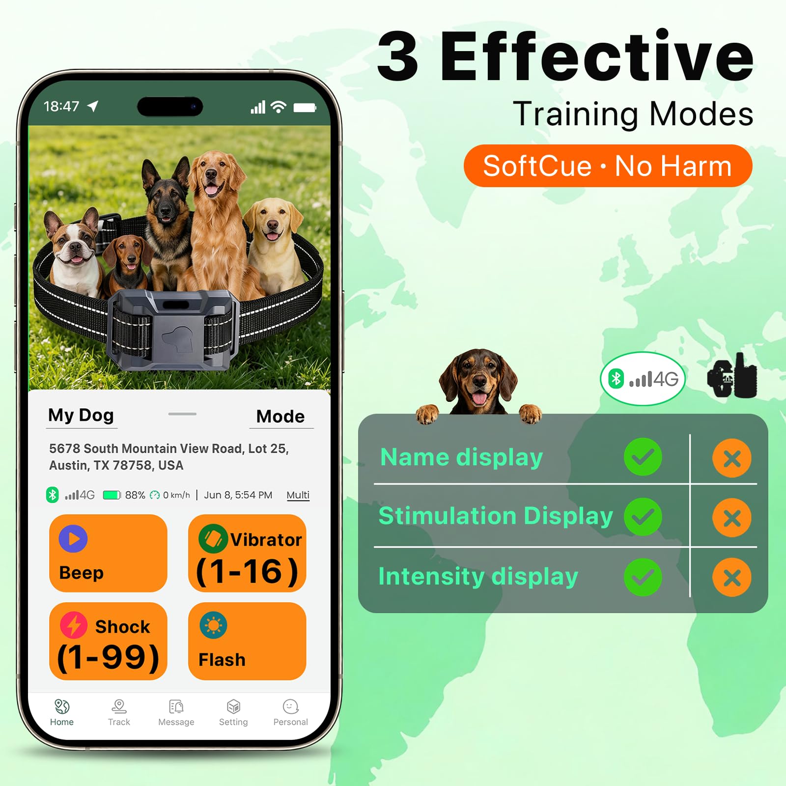 BenarLee application mobile affichant commandes et réglages intuitifs