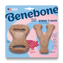 Benebone emballage avant montrant le lot 2-pack et attirer l’attention