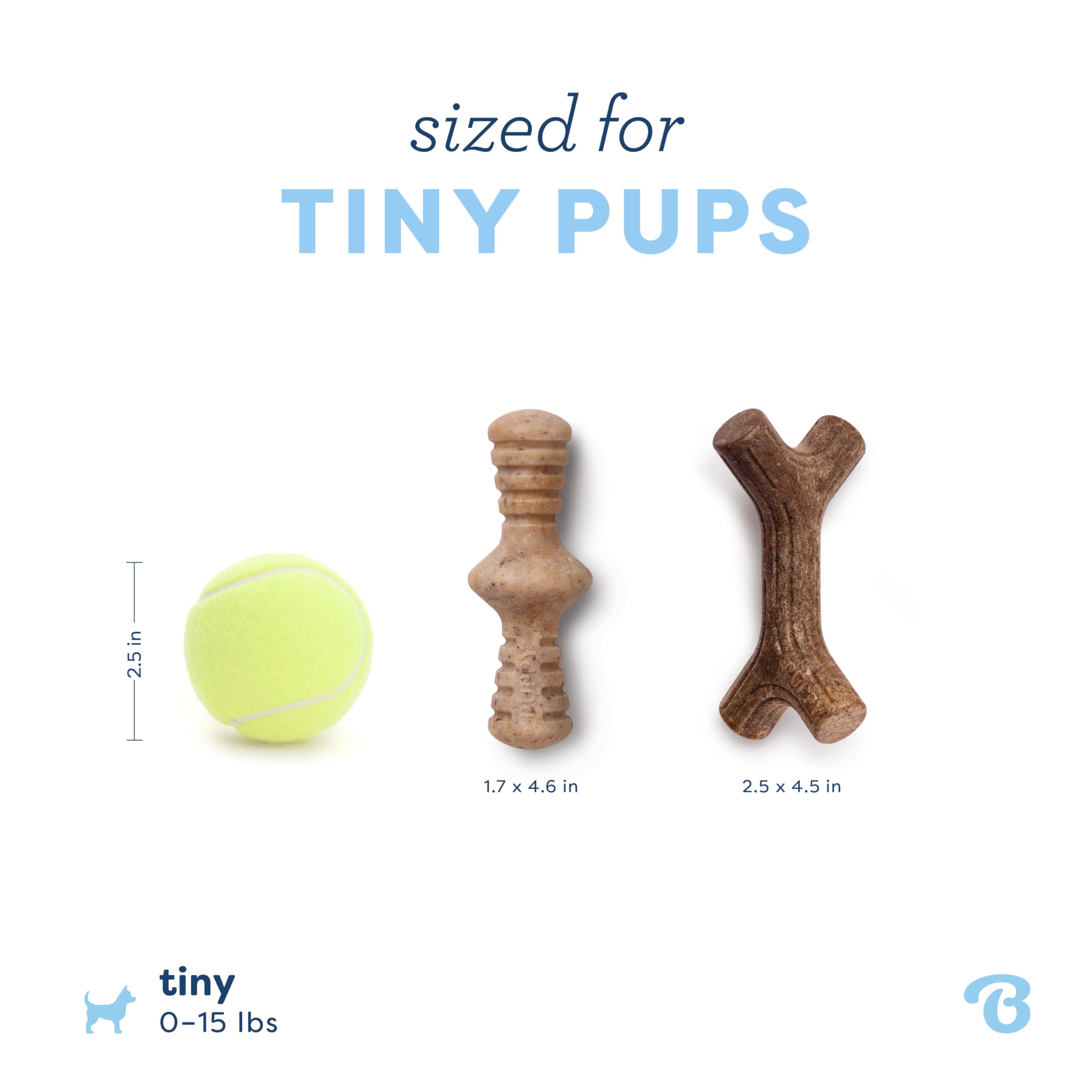 Benebone chiot tenant le jouet en jouant, réduction d'ennui et stimulation mentale