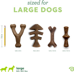 Comparaison taille Benebone Large à côté d'une main pour échelle