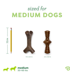 Benebone Maplestick montrant prise en patte facile pour une mastication prolongée