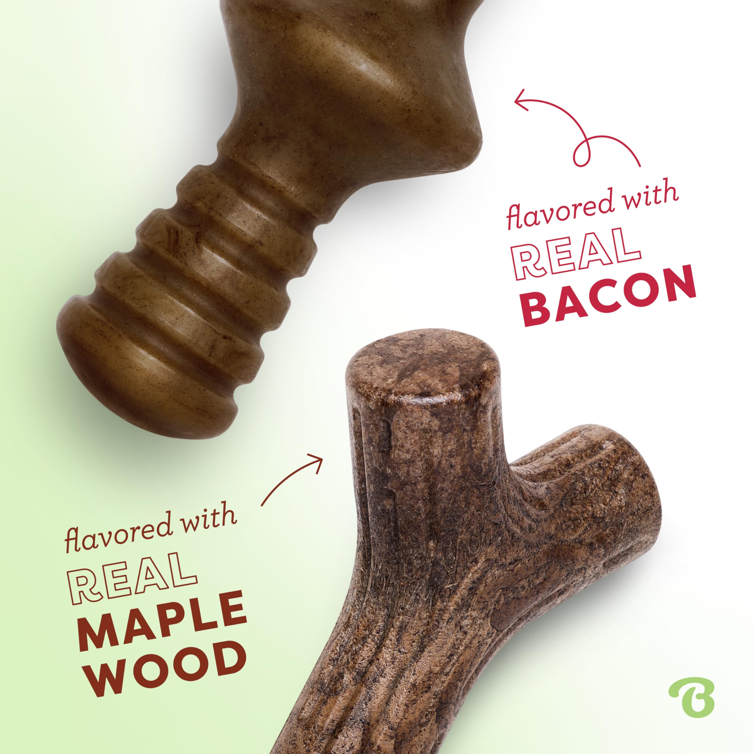 Benebone gros plan Maplestick bois d'érable, texture résistante bénéfique