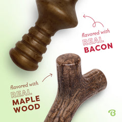 Benebone gros plan Maplestick bois d'érable, texture résistante bénéfique