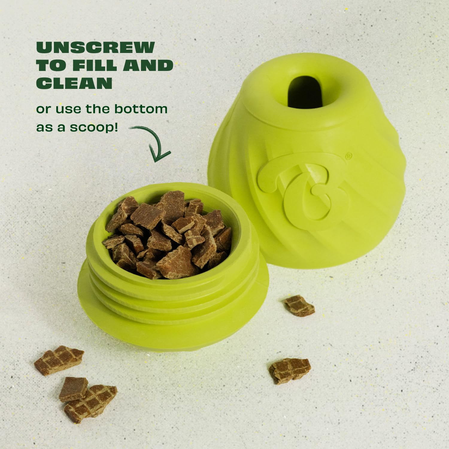 Benebone Pawbler texture extérieure offrant prise et stimulation orale
