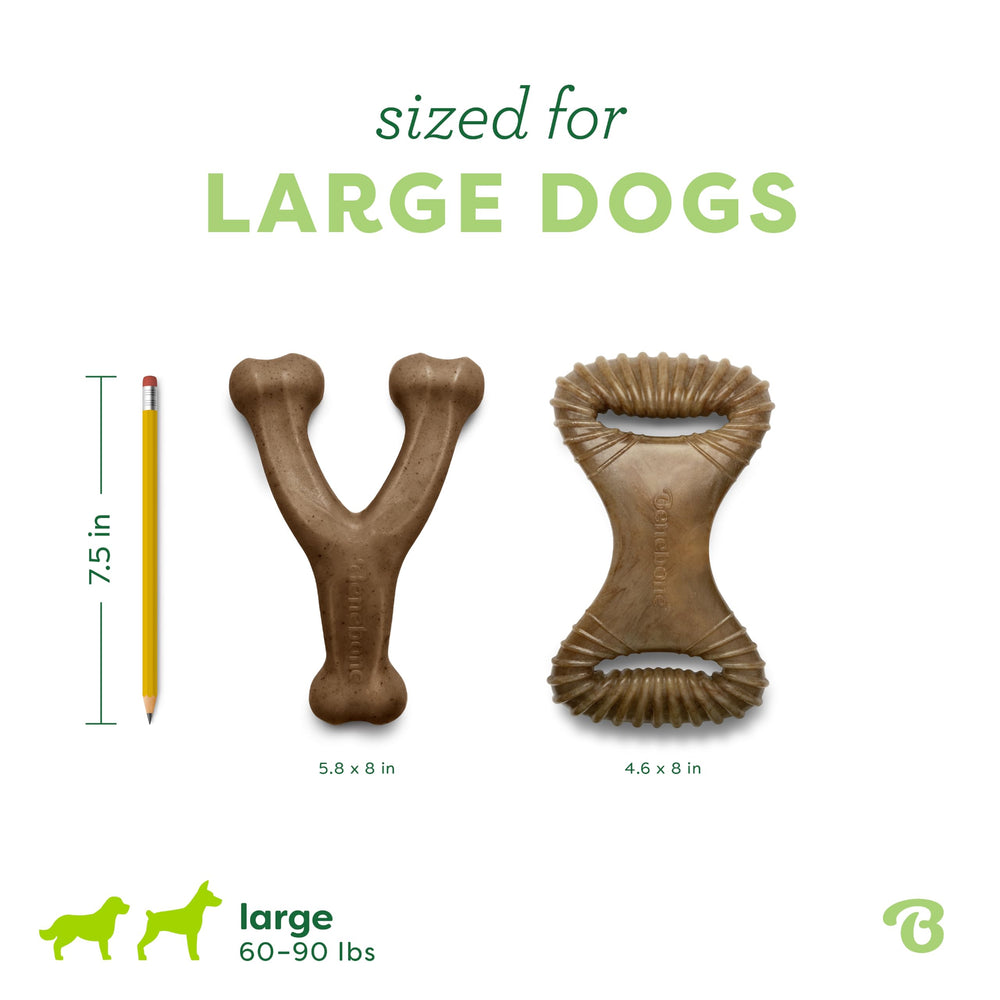 Benebone comparaison de taille large pour chiens moyens à grands