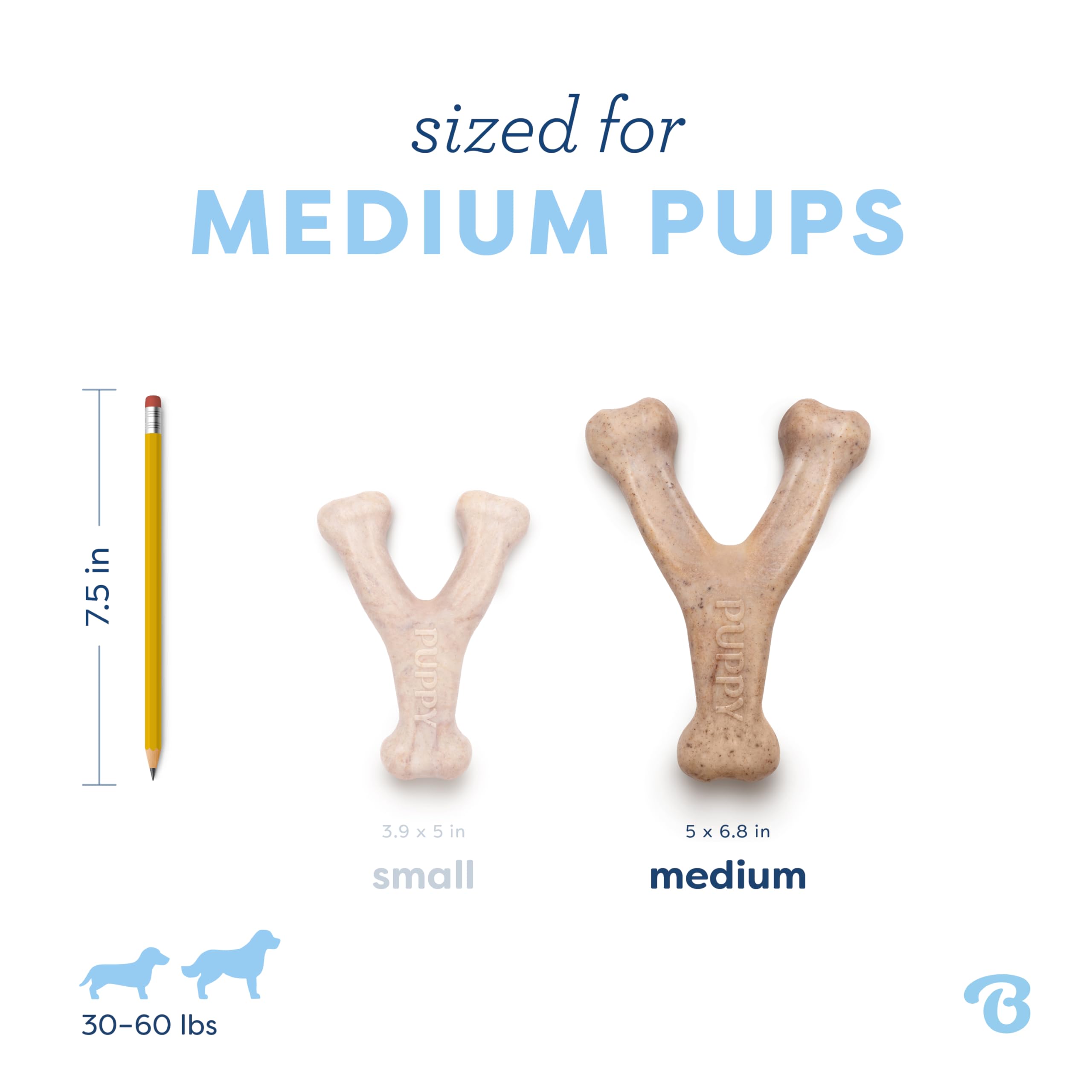 Benebone Wishbone comparaison de taille pour choisir Medium adapté
