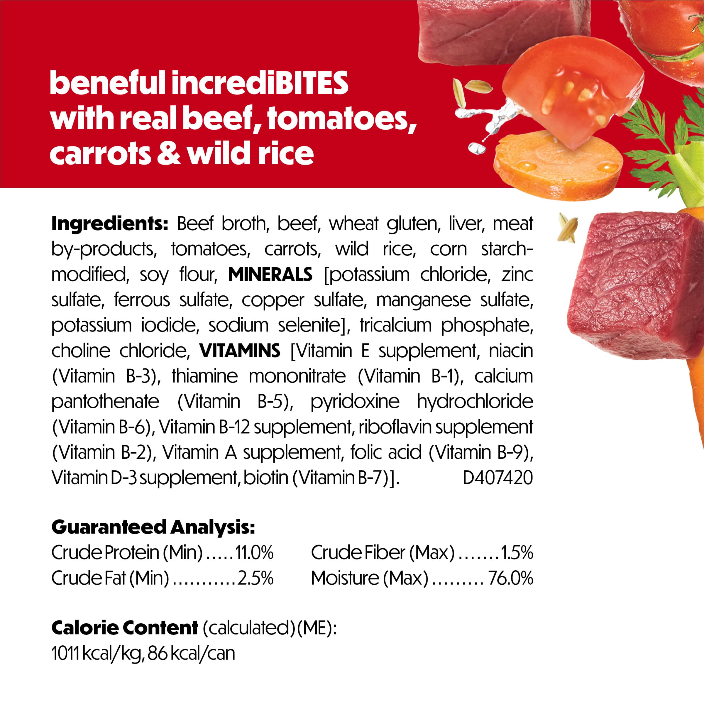 Beneful comparaison taille-main pour visualiser portion 85 g