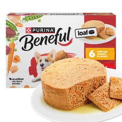 Beneful Purina face de la boîte montrant l'étiquette et l'attrait visuel
