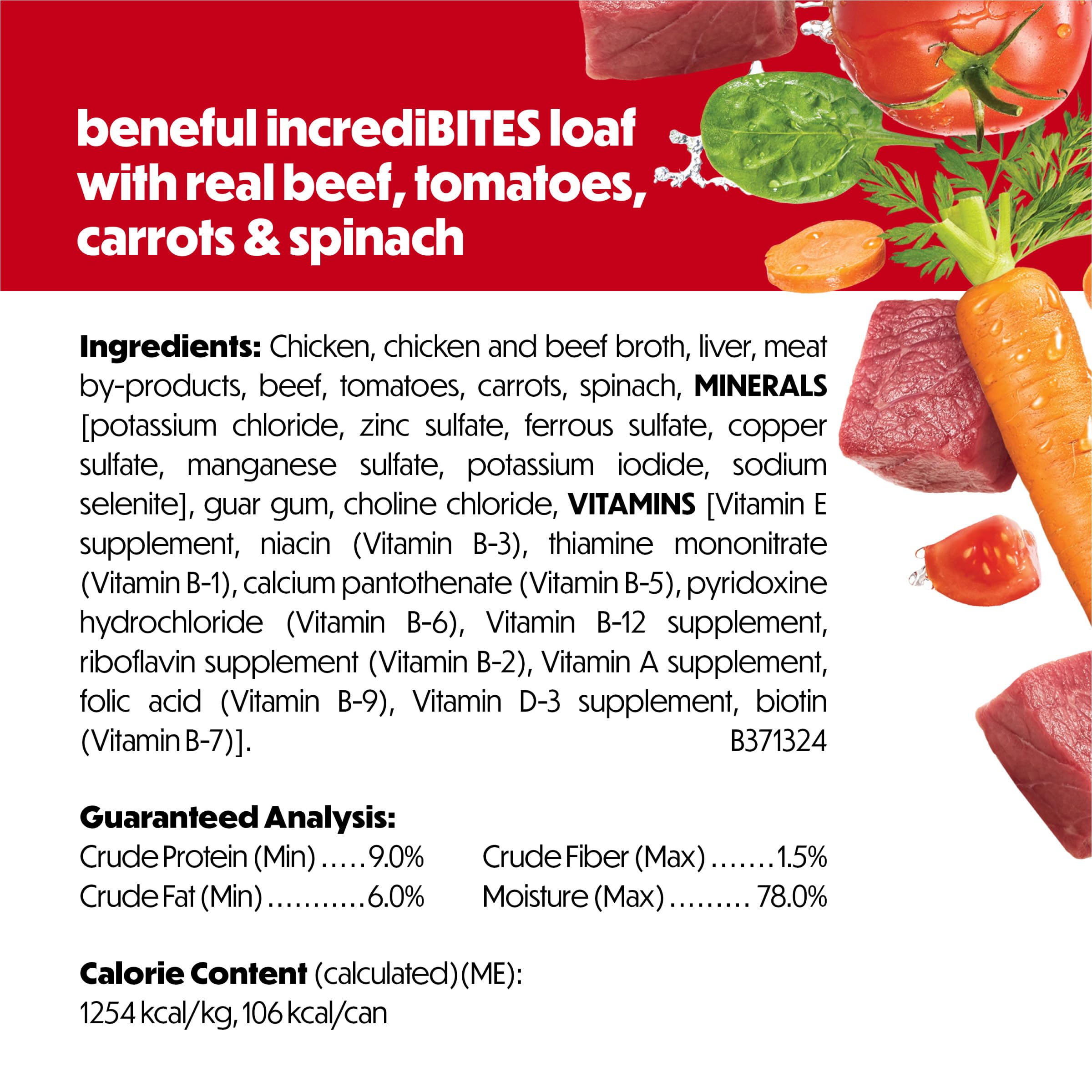 Beneful Purina étiquette nutritionnelle lisible pour choix informé