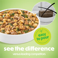 Beneful Purina gros plan sur morceaux de dinde, texture appétente