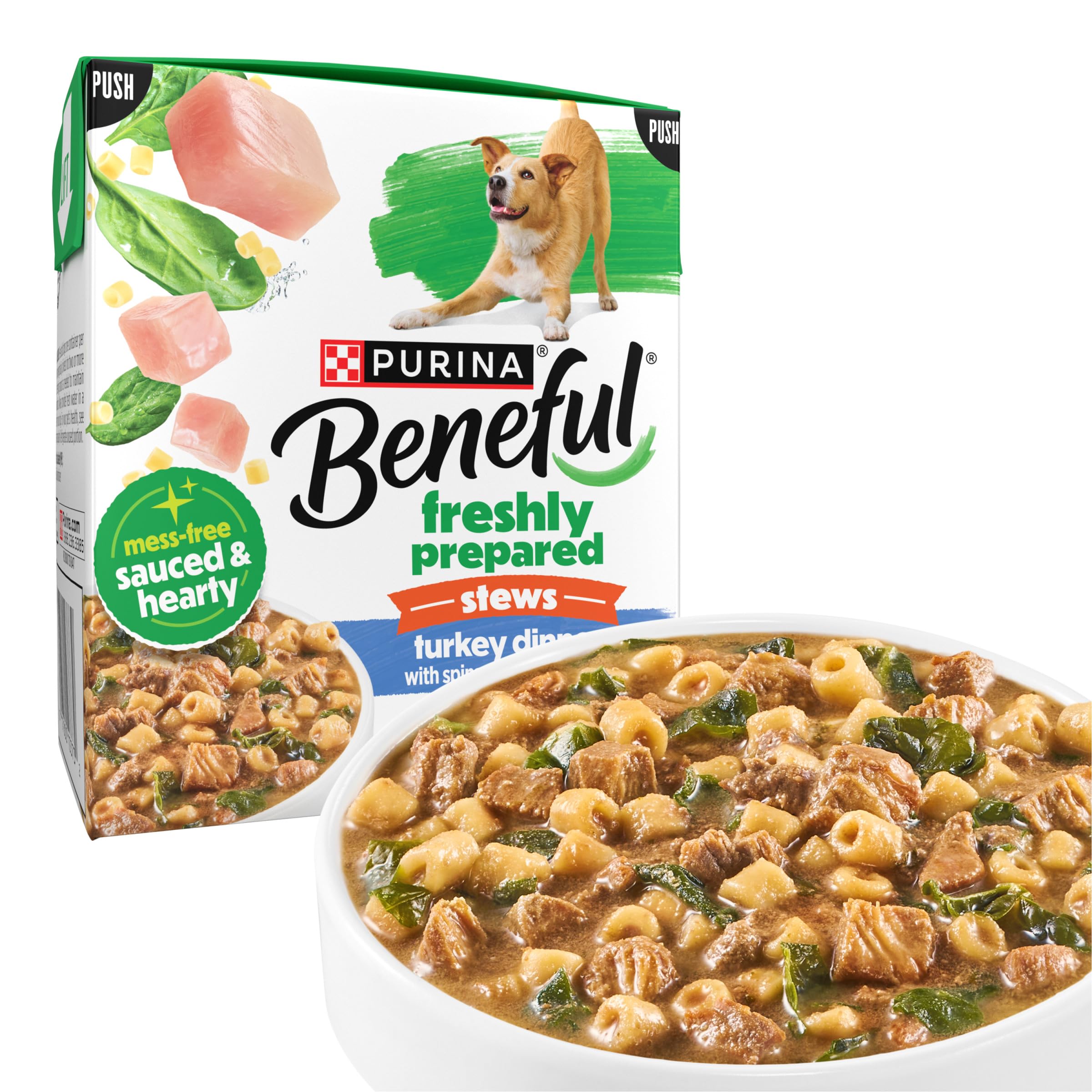 Beneful Purina emballage du ragoût dinde, présentation pratique