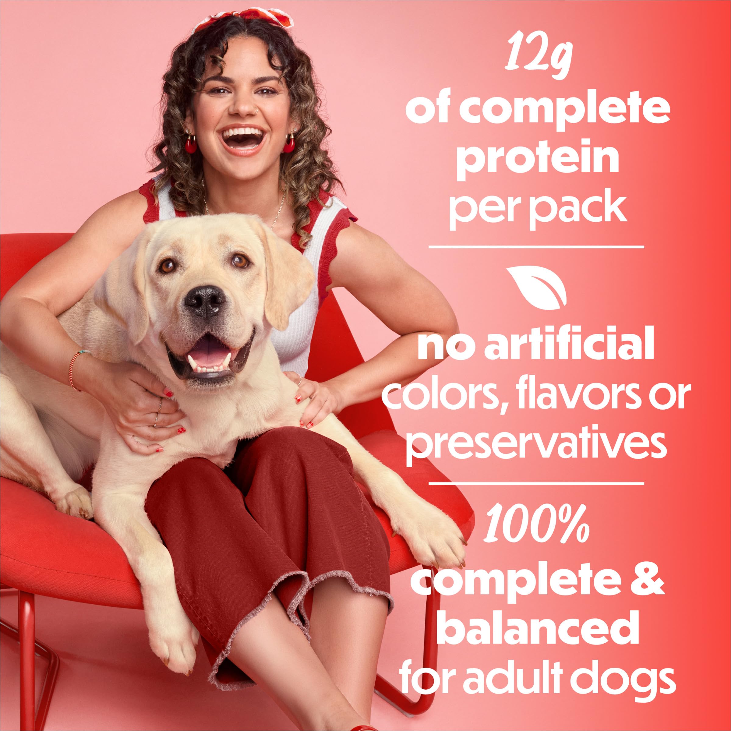 Beneful Purina boîte à côté d'une tasse pour comparaison de taille pratique